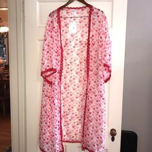 NWT LulaRoe Chloë Bohemian Overlay with Hearts